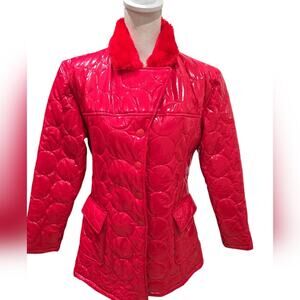 Neutral Zone Vinyl Red Coat